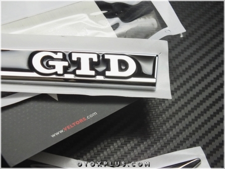 VW Polo Golf Gtd Yan GTD Logo Amblem Seti