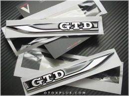 VW Polo Golf Gtd Yan GTD Logo Amblem Seti