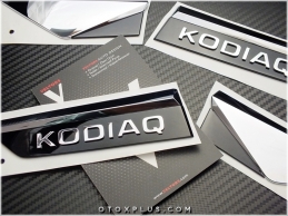 Skoda Kodiaq Yan Yazı Çamurluk Kodiaq Logo Amblem Seti