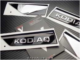 Skoda Kodiaq Yan Yazı Çamurluk Kodiaq Logo Amblem Seti
