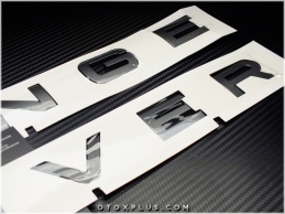 Range Rover Füme Gri Kaput Bagaj Yazı Logo Amblem
