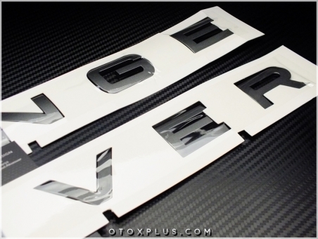Range Rover Füme Gri Kaput Bagaj Yazı Logo Amblem