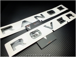 Range Rover Füme Gri Kaput Bagaj Yazı Logo Amblem