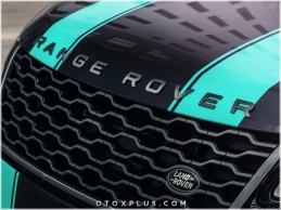 Range Rover Füme Gri Kaput Bagaj Yazı Logo Amblem