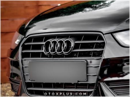 Audi Glossy Black / Parlak Siyah Audi Ön Izgara Halka Logo Amblem