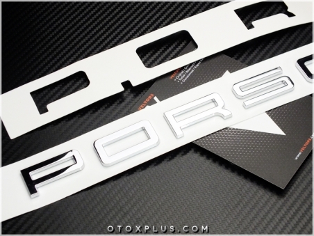 Porsche Araç Bagaj Yazı PORSCHE Logo Amblem