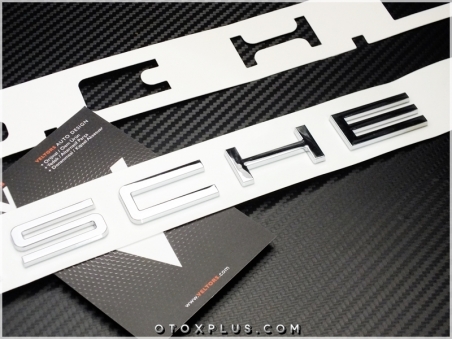 Porsche Araç Bagaj Yazı PORSCHE Logo Amblem