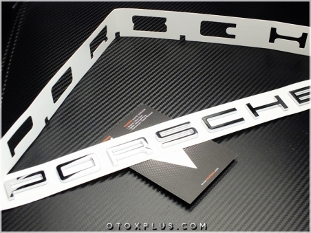 Porsche Araç Bagaj Yazı PORSCHE Logo Amblem