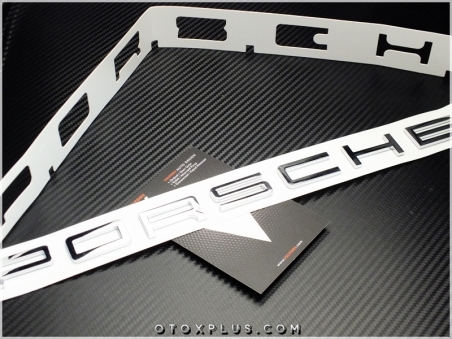 Porsche Araç Bagaj Yazı PORSCHE Logo Amblem