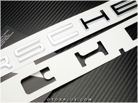 Porsche Araç Bagaj Yazı PORSCHE Logo Amblem