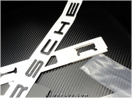 Porsche Piano Black / Parlak Siyah Bagaj Yazı PORSCHE Logo Amblem