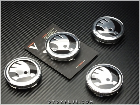 Skoda Logo Amblem Jant Göbeği Skoda Jant Göbek Kapak Seti