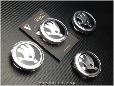 Skoda Logo Amblem Jant Göbeği Skoda Jant Göbek Kapak Seti