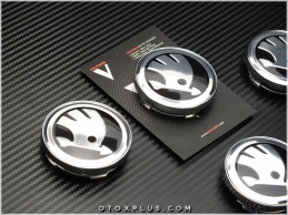 Skoda Logo Amblem Jant Göbeği Skoda Jant Göbek Kapak Seti
