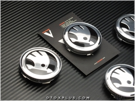 Skoda Logo Amblem Jant Göbeği Skoda Jant Göbek Kapak Seti