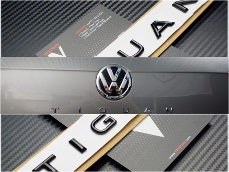 VW Tiguan Glossy Black / Parlak Siyah Bagaj Yazı Tiguan Logo Amblem