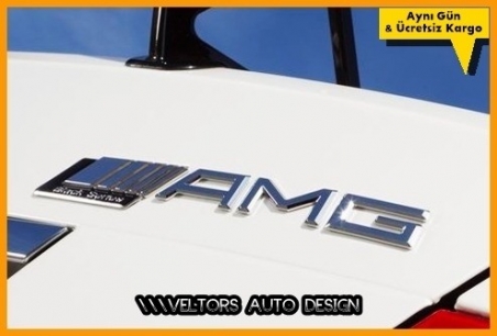 Mercedes Yeni Nesil AMG Black Series Bagaj Yazı Logo Amblem