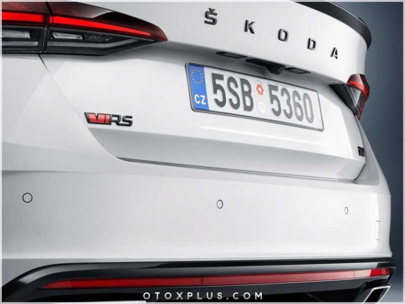 Skoda Yeni Nesil Parlak Siyah / Piano Black Skoda Bagaj Yazı Logo
