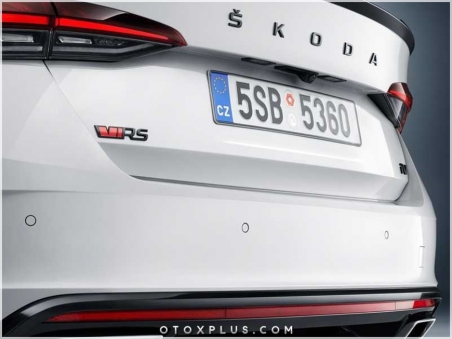 Skoda Yeni Nesil Parlak Siyah / Piano Black Skoda Bagaj Yazı Logo
