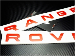 Range Rover Kırmızı Kaput Bagaj Yazı Range Rover Logo Amblem