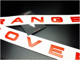 Range Rover Kırmızı Kaput Bagaj Yazı Range Rover Logo Amblem