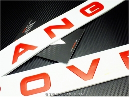 Range Rover Kırmızı Kaput Bagaj Yazı Range Rover Logo Amblem