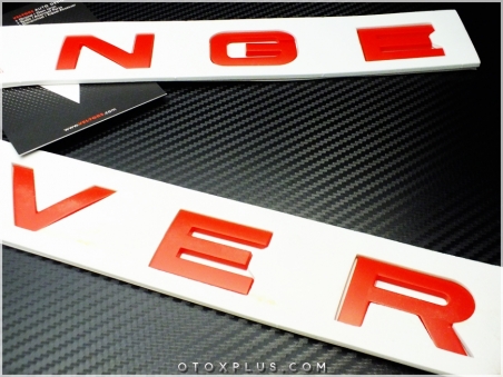 Range Rover Kırmızı Kaput Bagaj Yazı Range Rover Logo Amblem