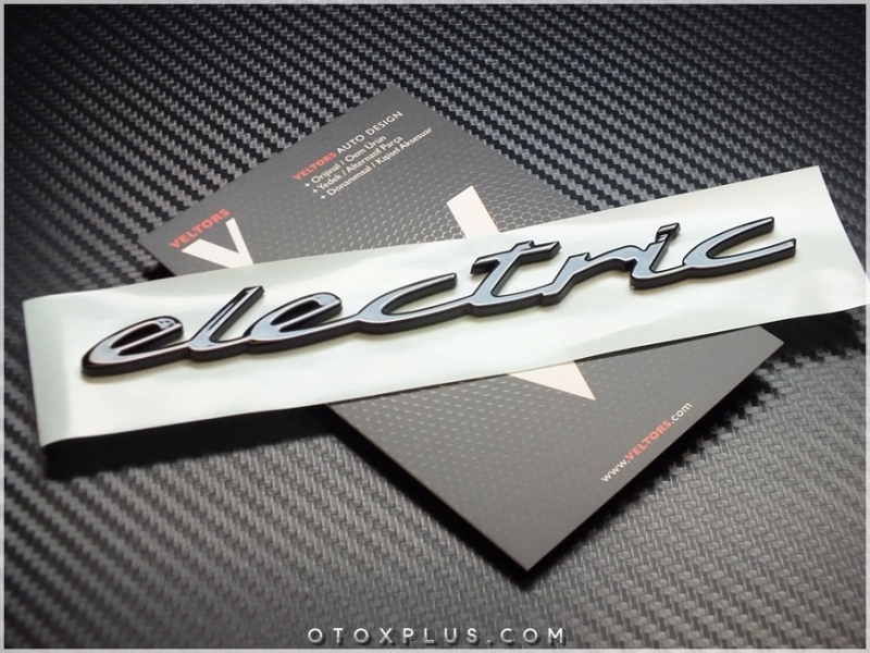 Porsche Taycan Electric Black / Siyah Yan Yazı electric Logo Amblem Porsche Taycan Electric Black / Siyah Yan Yazı electric Logo Amblem