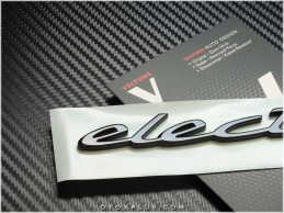 Porsche Taycan Electric Black / Siyah Yan Yazı electric Logo Amblem Porsche Taycan Electric Black / Siyah Yan Yazı electric Logo Amblem