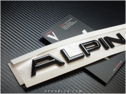 BMW Black / Siyah Alpina Bagaj Yazı Alpina Logo Amblem