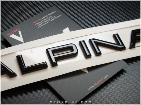BMW Black / Siyah Alpina Bagaj Yazı Alpina Logo Amblem
