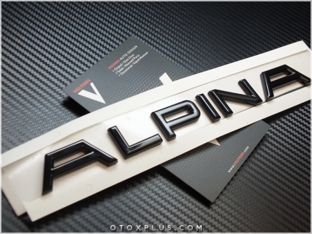 BMW Black / Siyah Alpina Bagaj Yazı Alpina Logo Amblem
