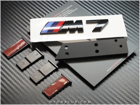 BMW Siyah / Black Ön Izgara M7 Logo Amblem