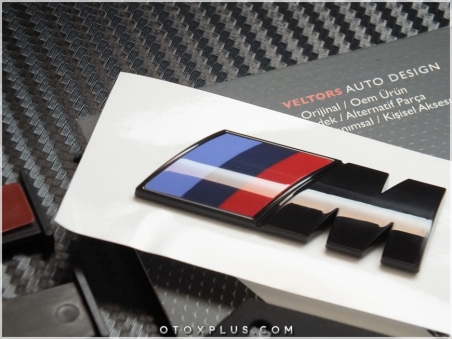 BMW Siyah / Black Ön Izgara M7 Logo Amblem
