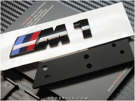 BMW Siyah / Black Ön Izgara M1 Logo Amblem