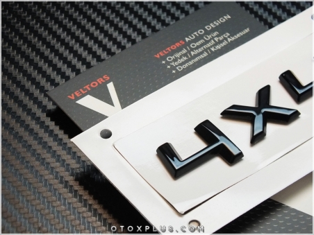 Skoda Parlak Siyah / Piano Black 4x4 Bagaj Yazı Logo Amblem