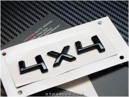 Skoda Parlak Siyah / Piano Black 4x4 Bagaj Yazı Logo Amblem