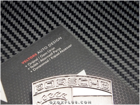 Porsche Silver Ön Kaput Araç Porsche Logo Amblem