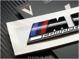 BMW Black / Siyah M6 Competition Bagaj Logo Amblem Seti