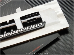 BMW Black / Siyah M6 Competition Bagaj Logo Amblem Seti