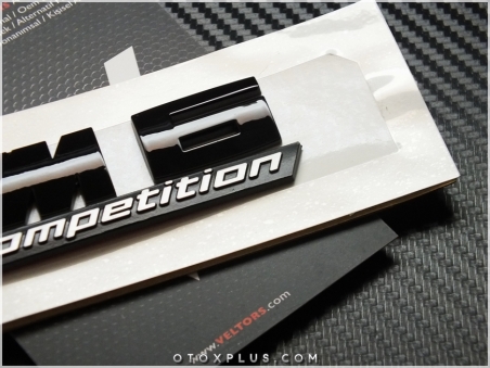 BMW Black / Siyah M6 Competition Bagaj Logo Amblem Seti