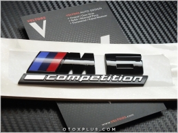 BMW Black / Siyah M6 Competition Bagaj Logo Amblem Seti