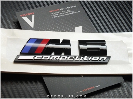 BMW Black / Siyah M6 Competition Bagaj Logo Amblem Seti