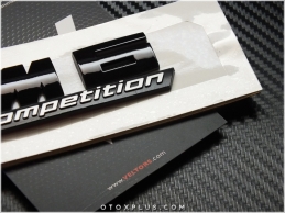 BMW Black / Siyah M6 Competition Bagaj Logo Amblem Seti