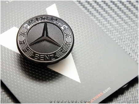 Mercedes W205 W213 W222 Black / Siyah Izgara Logo Amblem