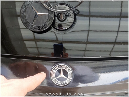 Mercedes W205 W213 W222 Black / Siyah Izgara Logo Amblem