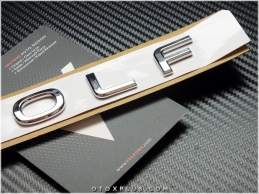 VW Yeni Tip Golf Bagaj Yazı Golf Logo Amblem