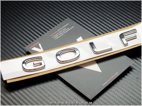 VW Yeni Tip Golf Bagaj Yazı Golf Logo Amblem