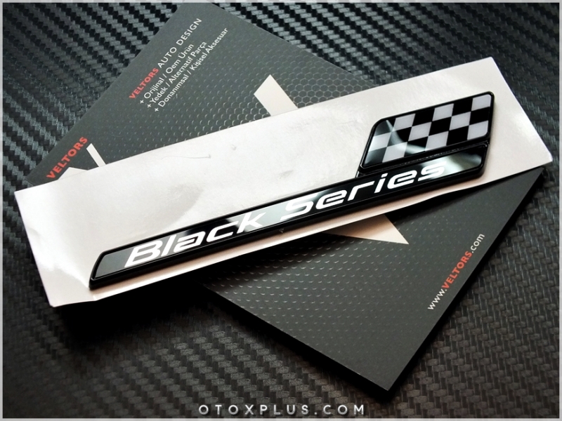 Mercedes Yeni Tip AMG Black Series Black Yazı Logo Amblem