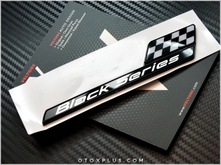 Mercedes Yeni Tip AMG Black Series Black Yazı Logo Amblem